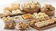 © Pannin - A spread of dim sum including dumplings, buns, and spring rolls.