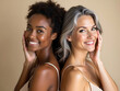 © Stock Image Paradise - Senior and Young Woman Portrait – Generational Bond, Smiling Faces