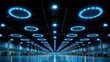 © Erd.Concept - Futuristic Industrial Interior: A Symphony of Blue Light and Modern Design