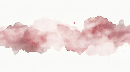 Wall Mural - a refined minimalist art piece featuring organic watercolor blobs in muted pastel tones, carefully c