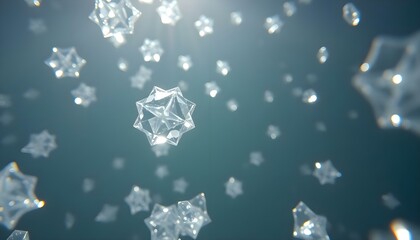 Wall Mural - a close up of a snowflake on a dark background