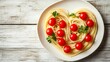 © imortal - Spaghetti arranged on a plate forming a heart shape