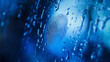 © MR. AK BOSS - A fingerprint smudge on a glass surface, fingerprint on blue background, abstract blue background, fingerprint on blue