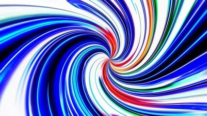 Poster - Colorful abstract swirl with vivid blues and reds, digital art concept