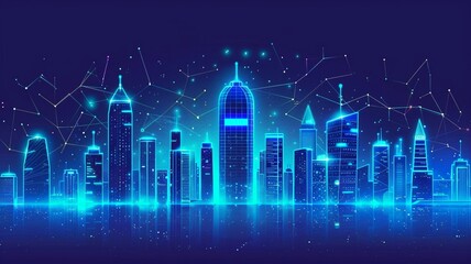 Smart city with modern communication network