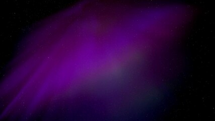 Wall Mural - northern lights aurora purple and green flashing and rotating through a stary night sky. colorful, s