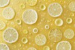© Michael - Delicate Bubbles Pattern on Sweet Lemon Yellow Background for Vibrant Design