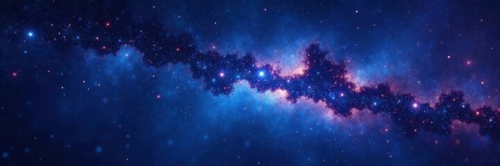 sparkling celestial night sky with stars and galaxy background, constellations, cosmos