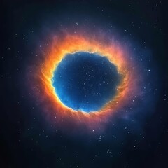 Wall Mural - cosmic ring nebula swirling in deep space