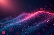 © Phennapha - Futuristic mesh of tiny particles against a swirling background, glowing, space, futurism