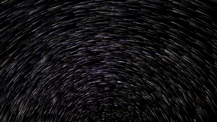 Wall Mural - time lapse of comet like stars rotating around polaris creating a natural abstract