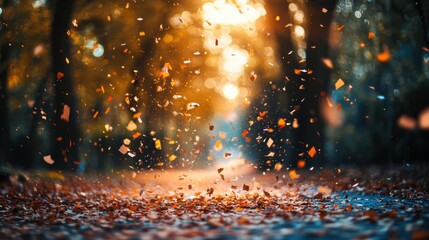 Poster - Dynamic burst of light and particles creating a mesmerizing effect in a night sky with glowing spots scattered throughout