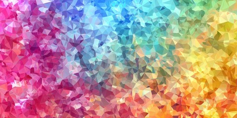 Wall Mural - a colorful, abstract polygonal background with a modern, digital aesthetic
