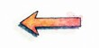 © Phennapha - Simple hand-drawn arrow mark icon on a white background, icon, mark