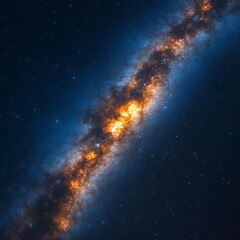 Wall Mural - galactic core, cosmic dust, space, nebula, stars, night, background, astronomy, science, artwork