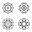© AJM - set bundle Black and white mandala vector element