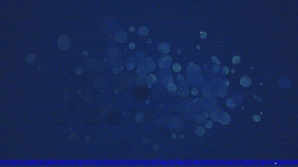 Wall Mural - animation of blue bokeh lights forming abstract pattern on dark background