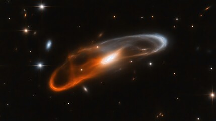 Wall Mural - a colorful ethereal cosmic formation in the vast dark space