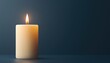 © VANATSANUN - A serene candle emitting a warm glow, perfect for relaxation and ambiance.