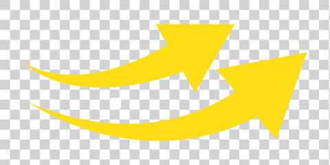 Wall Mural - curved arrow. color curved arrow icon. curved arrow vector illustration isolated on white background