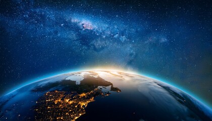 Wall Mural - earth at night
