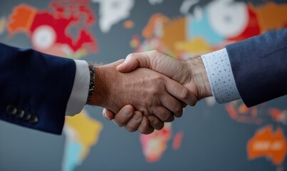 Poster - Global Trade Renaissance Multicultural Business Leaders Forging Strategic International Partnerships Through Innovative Geopolitical Collaboration in 2025