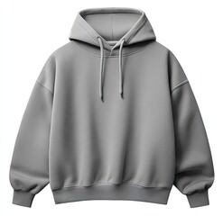 gray hoodie with drawstring