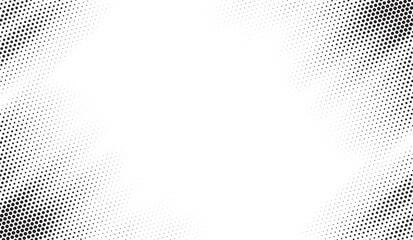 Fototapete - Halftone background vector, abstract backdrop design with two tone pattern and copy space for edit your content.