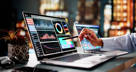 Aufkleber - Business Data Analytics Dashboard