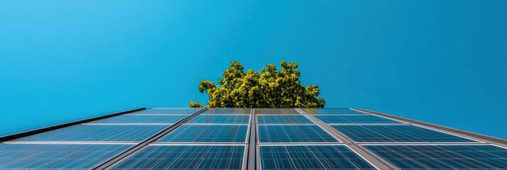 Aufkleber - Urban Green Revolution Innovative Solar Rooftop Design Showcasing Sustainable Architecture and Renewable Energy Integration for Climate-Positive Urban Development