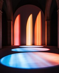 Poster - Immersive Light Architecture Neo-Minimalist Digital Stage Design Exploring Chromatic Spatial Transitions for Experiential Marketing and Sensory Branding Innovations