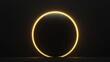 © Kropotkin - A black circle with a yellow ring around it.