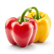 © 달지은 - Fresh Bell Pepper Close-up, Colorful Bell Peppers (신선한 피망 클로즈업, 다양한 색상의 파프리카)