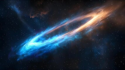 Poster - Nebula background stop motion