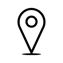 Wall Mural - simple location pin on pin pointing on map navigation and gps symbol perfect vector element for any 