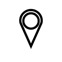 Wall Mural - location pin icon a pointer marking a specific place symbol for mapping apps navigation interfaces a