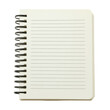 © Napa - Simple Spiral Notebook for Notes and Ideas on a white background.