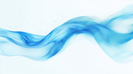 Wall Mural - 3d Abstract blue wave on light background, 3d render background, wallpaper