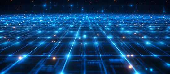 A futuristic network technology background with a strong sense of technology
