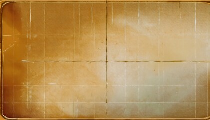 Aufkleber - aged textured grunge background with golden-brown distressed surface, scratches, and faded marks for vintage design projects

