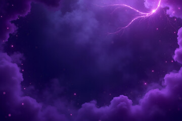Wall Mural - a dark, mystical background with purple sparks, swirling smoke, and magic fire particle effects, fea