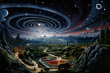 Cosmic Genesis: Stars and Worlds Awaken
