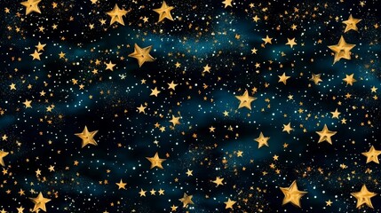 Wall Mural - Versatile star motif perfect for wrapping paper applications.