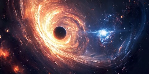 Wall Mural - swirling galaxies: a deep space scene of cosmic wonder and celestial beauty