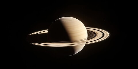 Wall Mural - ringed planet: isolated beauty, saturn-like wonder, and celestial purple hues