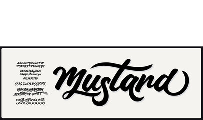 Wall Mural - elegant script vector font. alphabet vector font with uppercase, lowercase, number and variation. st