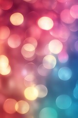 Wall Mural - bokeh of colorful lights: an abstract display of luminous, out-of-focus lights, creating a vibrant a