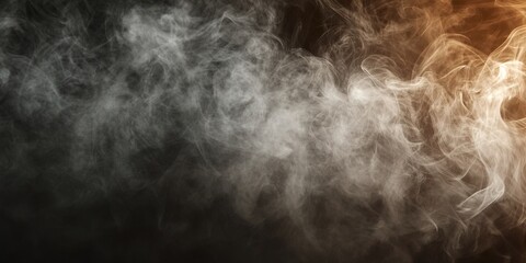 Wall Mural - Dark Brown & Gray Background with Soft White Smoke: Ethereal and Serene Texture.
