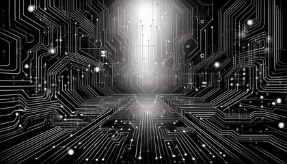 close up circuit board technology concept background