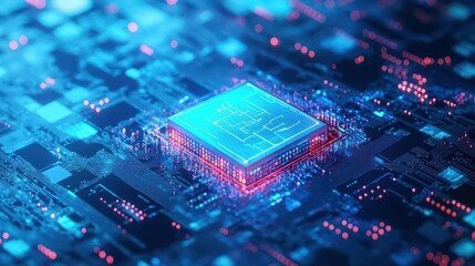 Aufkleber - AI Learning and Artificial Intelligence Concept Business, modern technology, internet and networking concept